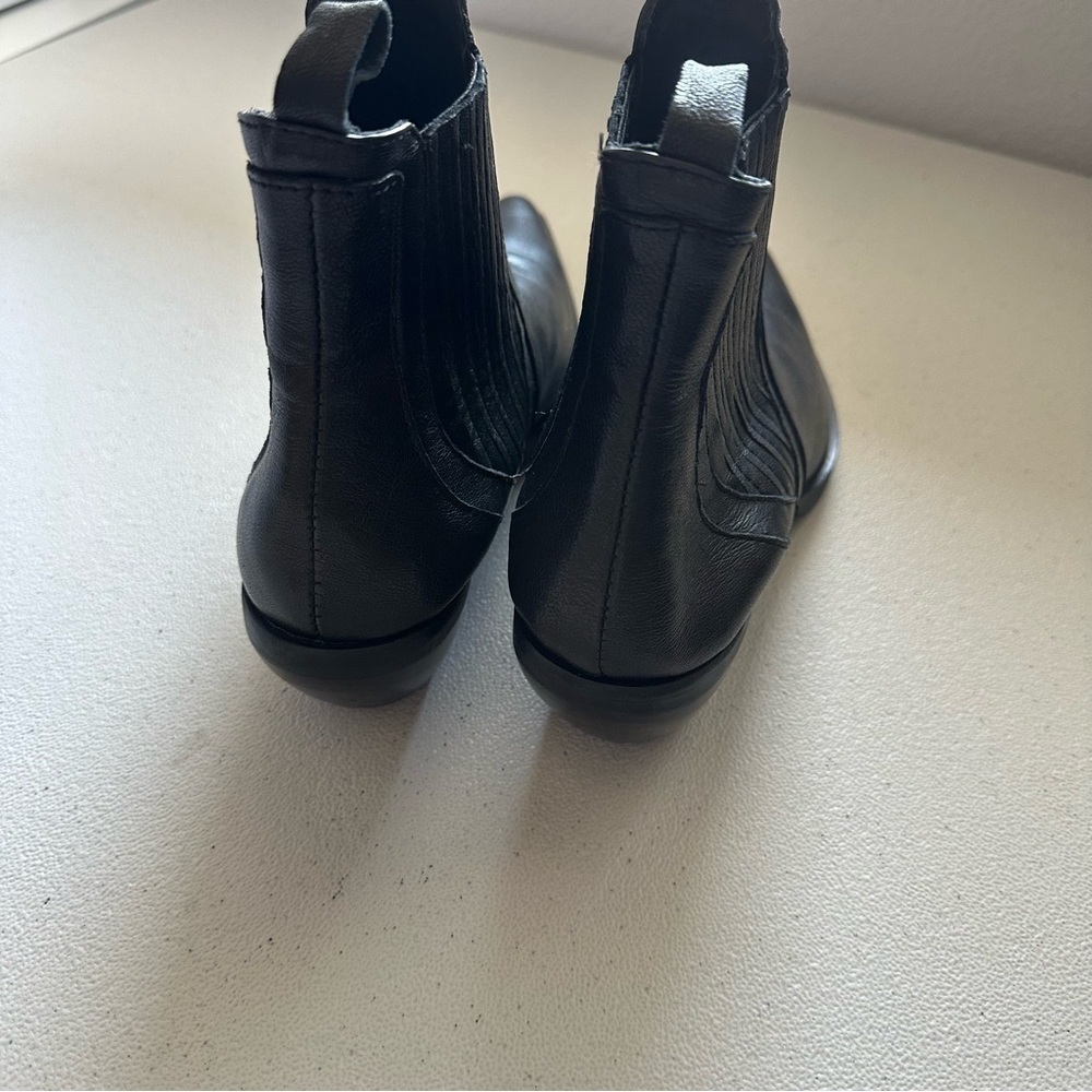 Emanuele crasto cowboy pointed toe Chelsea ankle leather boots - Picture 3 of 7